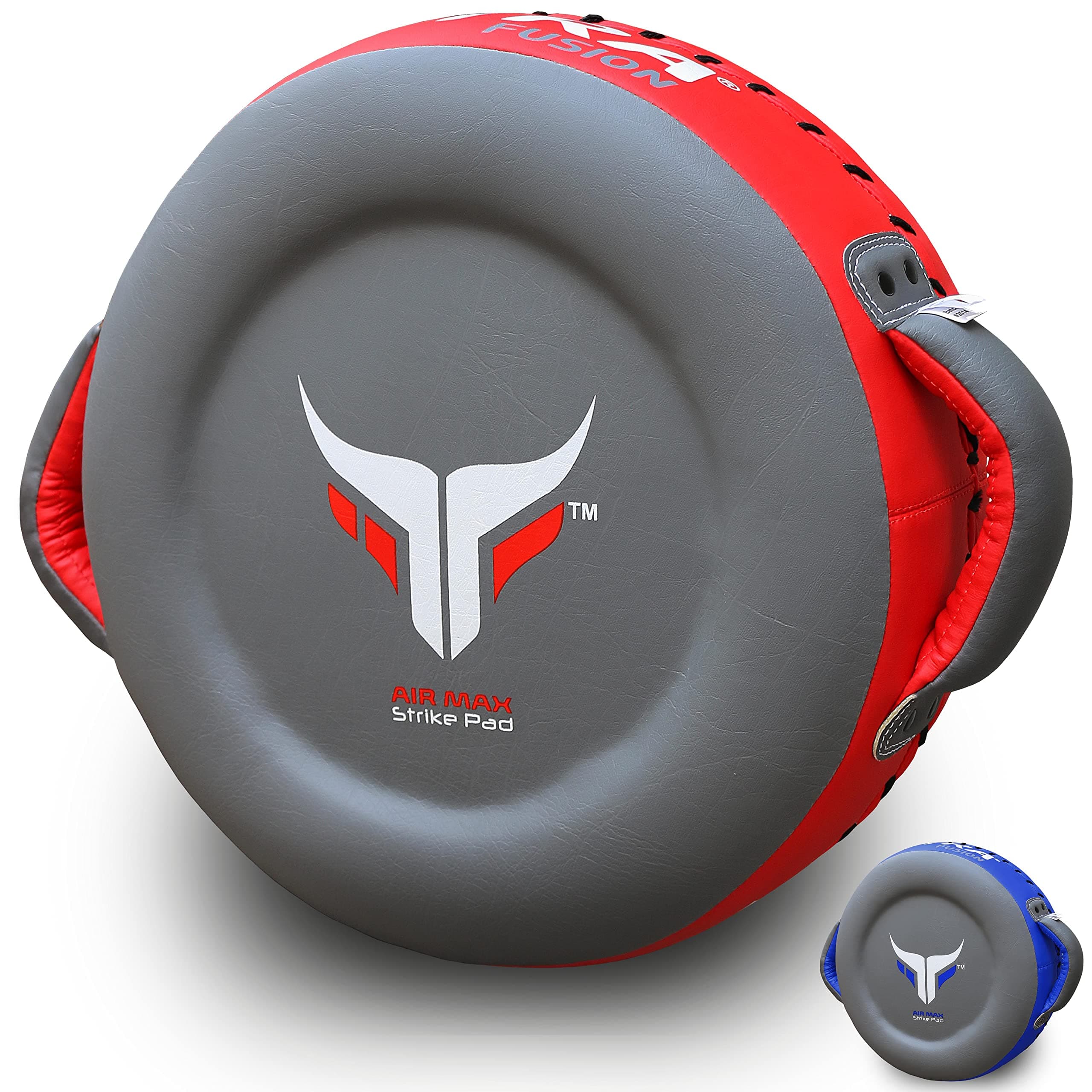 Mytra FusionBoxing Round Pad Kickboxing Coach Training Punching Focus Mitts for Martial Arts, MMA & Muay Thai, Strike Boxing Focus Pads for Speed, Focus & Accuracy