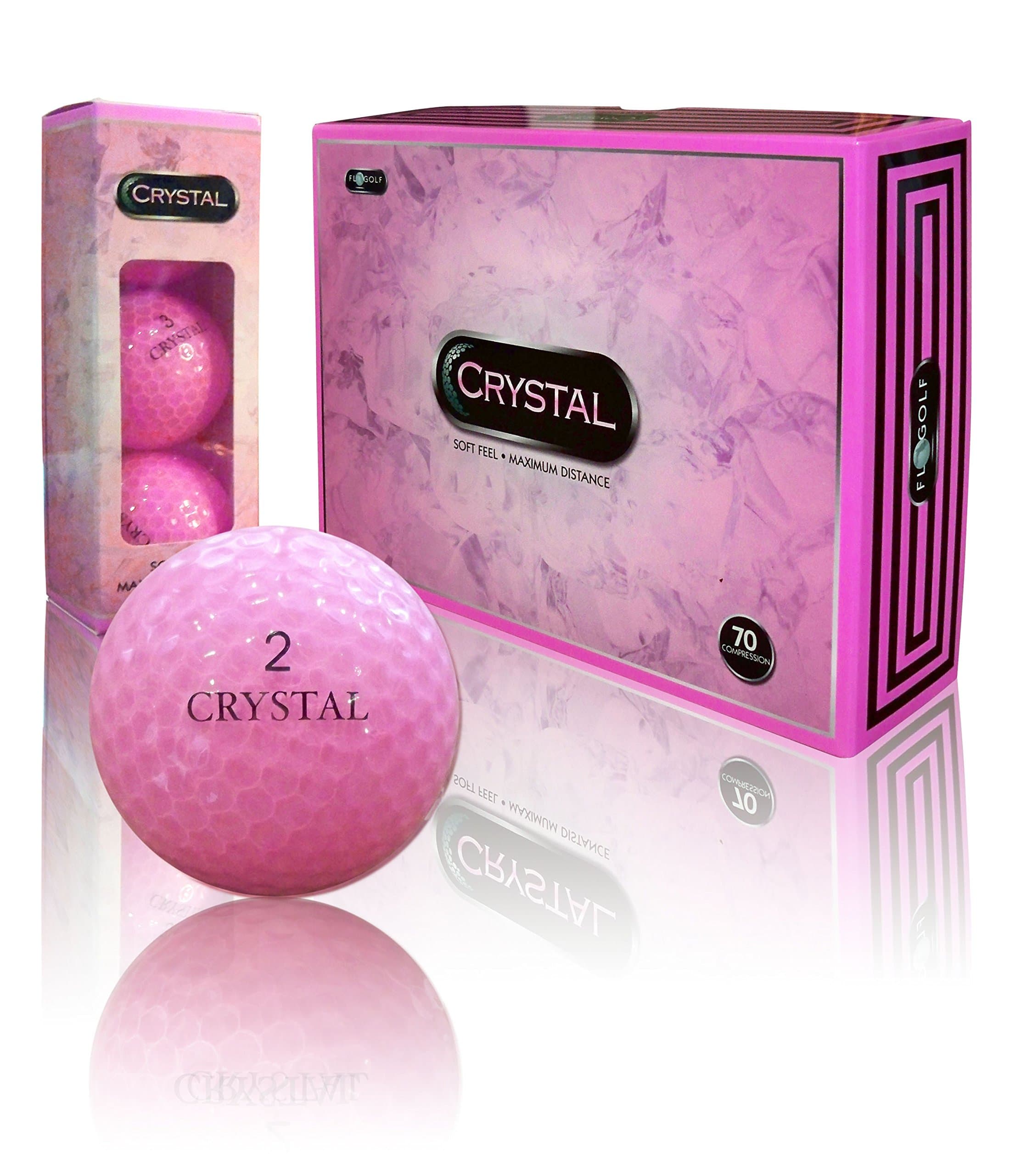 Crystal Golf Brand Golf Balls (Pink)