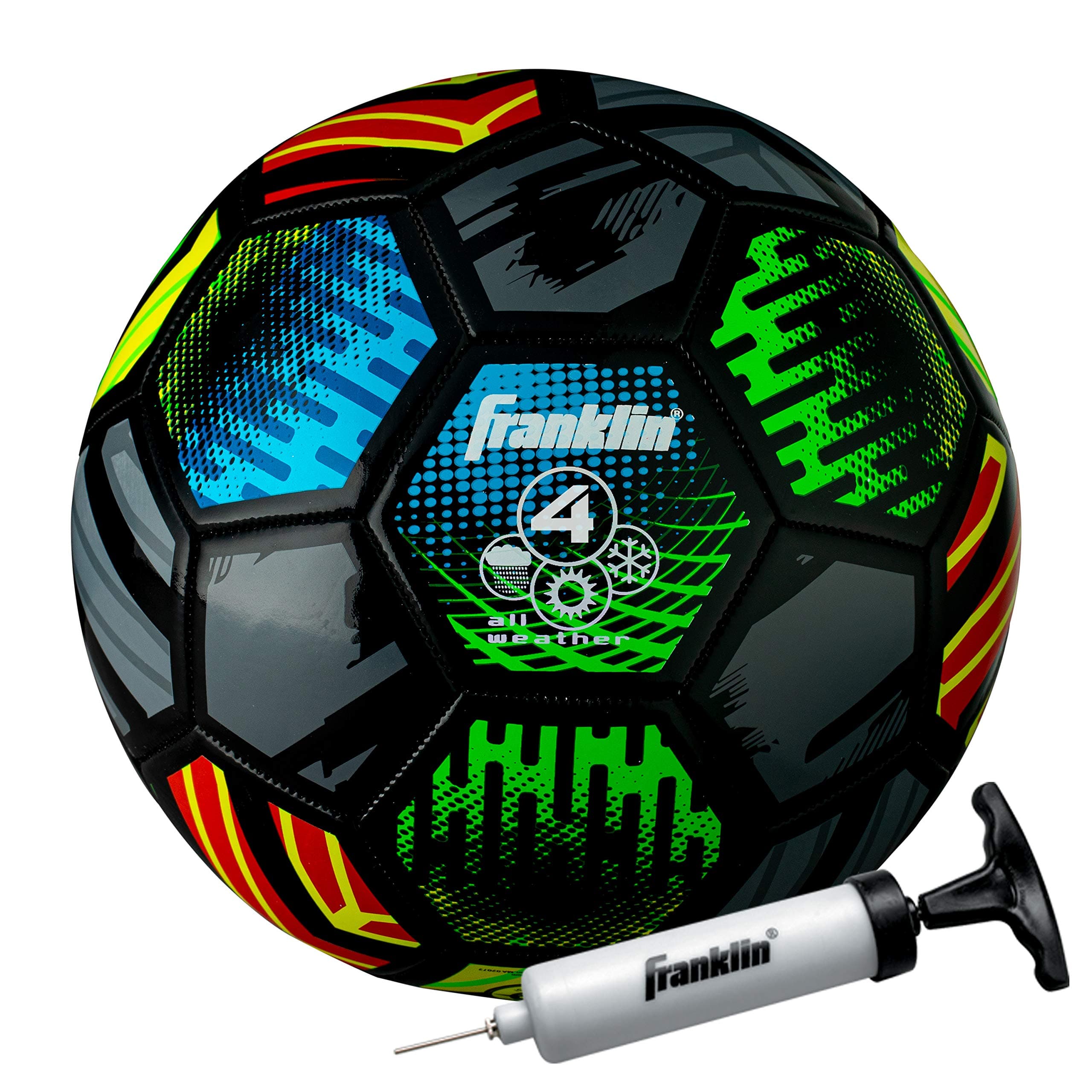 Franklin Sports Mystic Soccer Balls - Soccer Ball and Air Pump Sets - Multiple Size Soccer Balls - Soft Cover - Perfect for Kids and Adults