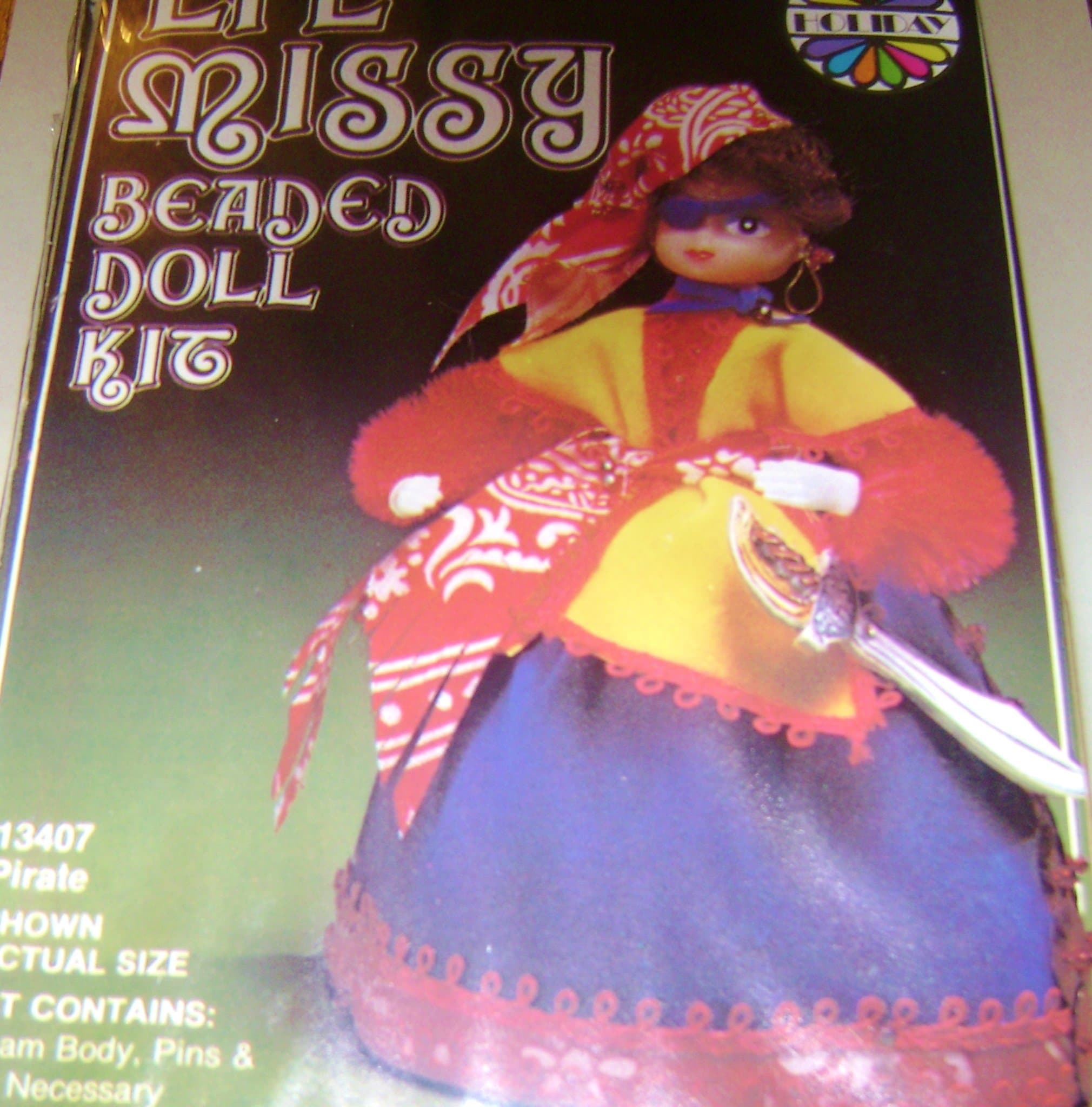 Walco Holiday Lil Missy Beaded Doll Kit Pirate #13407