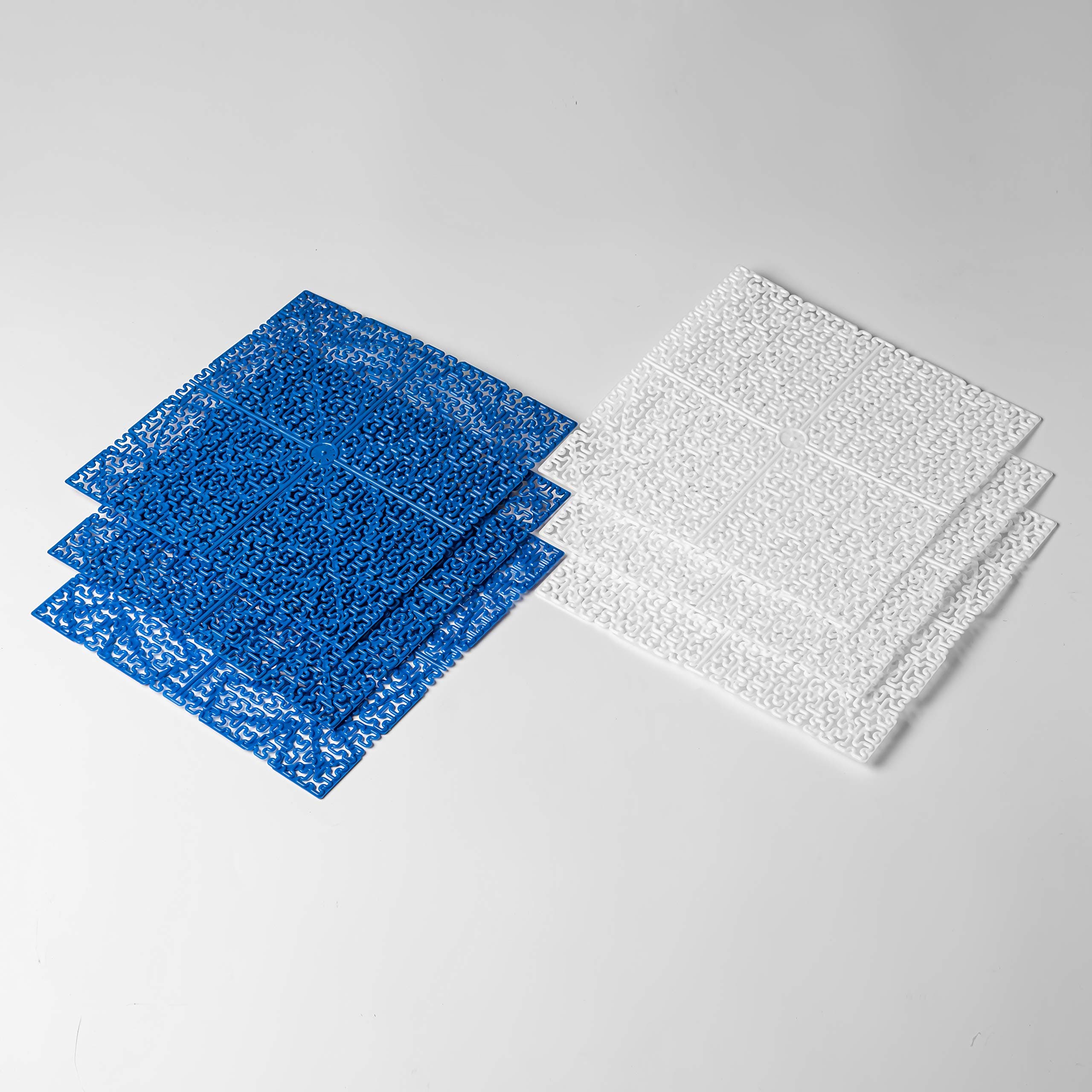 6 Pcs 200x200mm Blue+White Injection Molded Plastic Cheese Making Mat