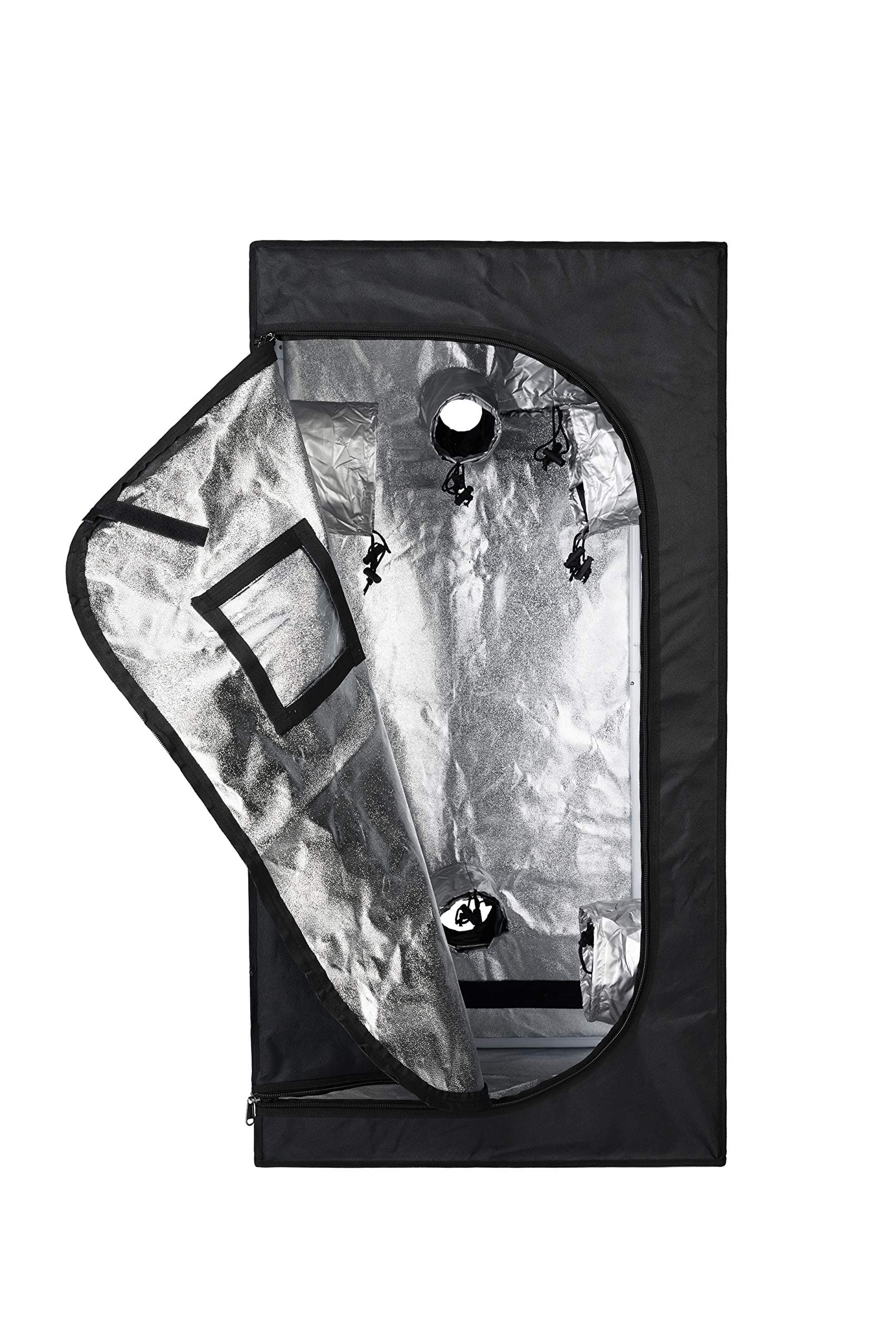 24"x 24"x 48" Growing Tent, Mylar Hydroponic Plant Grow Tent for Indoor Gardening and Germination