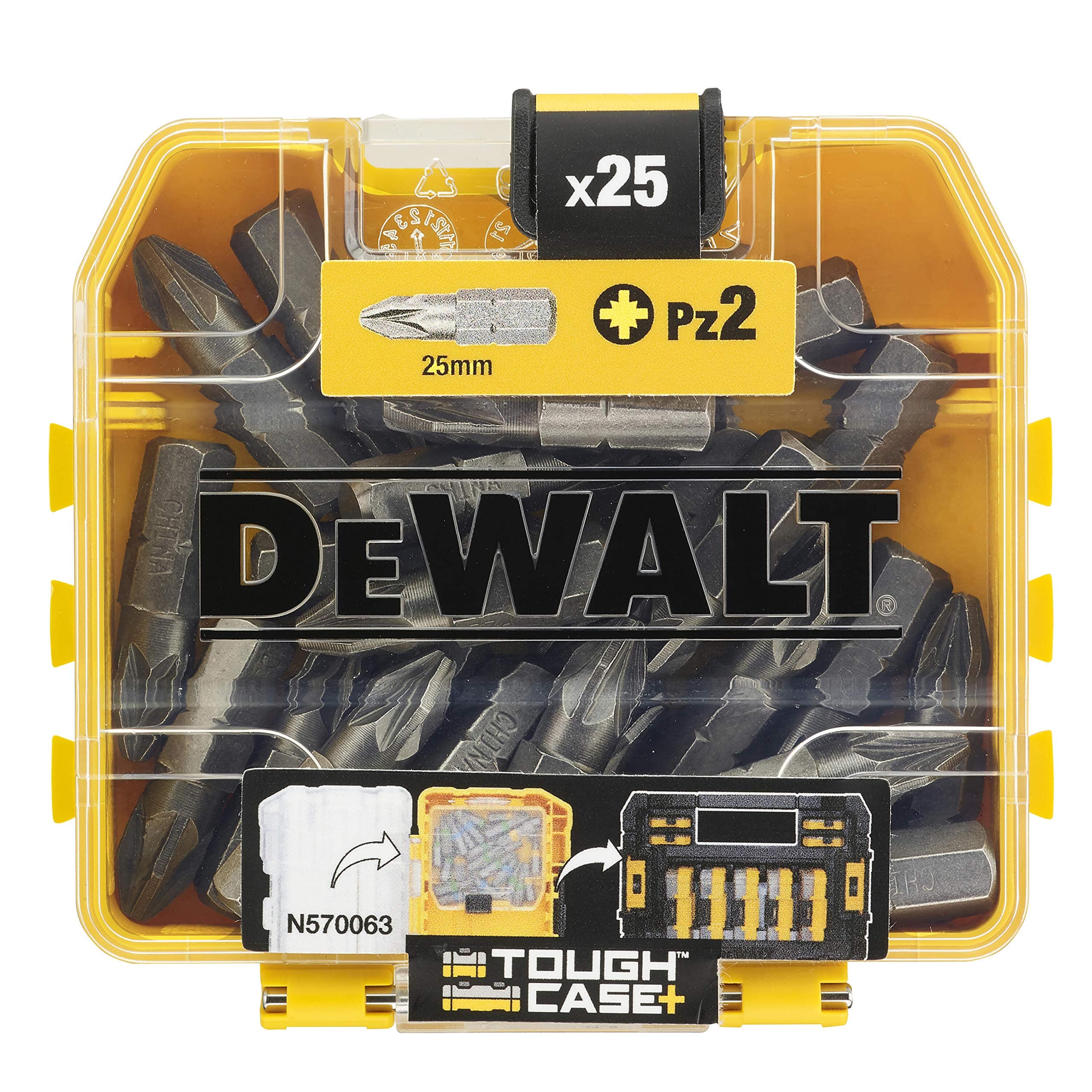 DeWALT Pozidriv PZ2 DT71521-QZ Driver Bit Set, 25 Piece