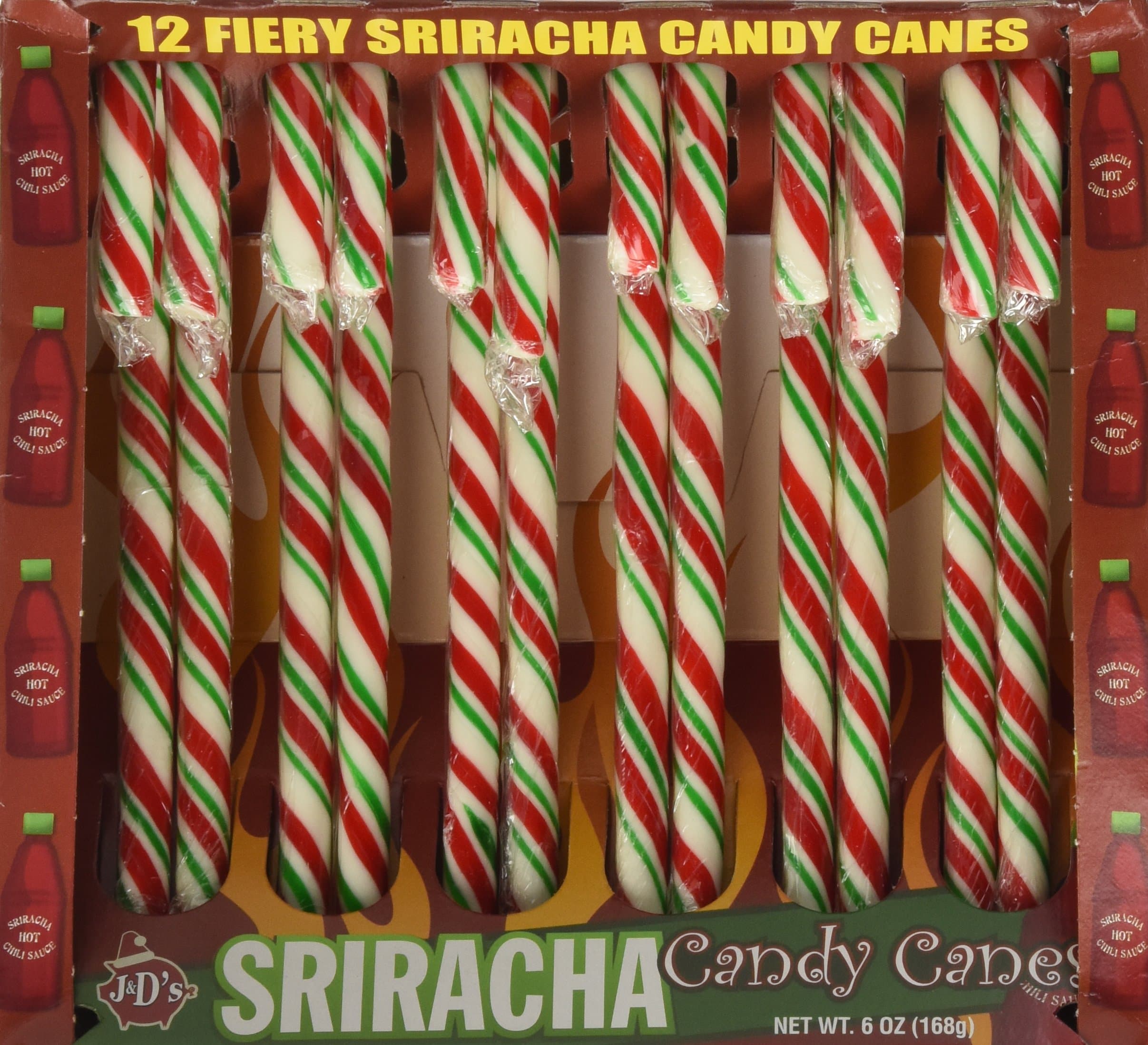 J&D's Foods Sriracha Candy Cane, 6 Ounces