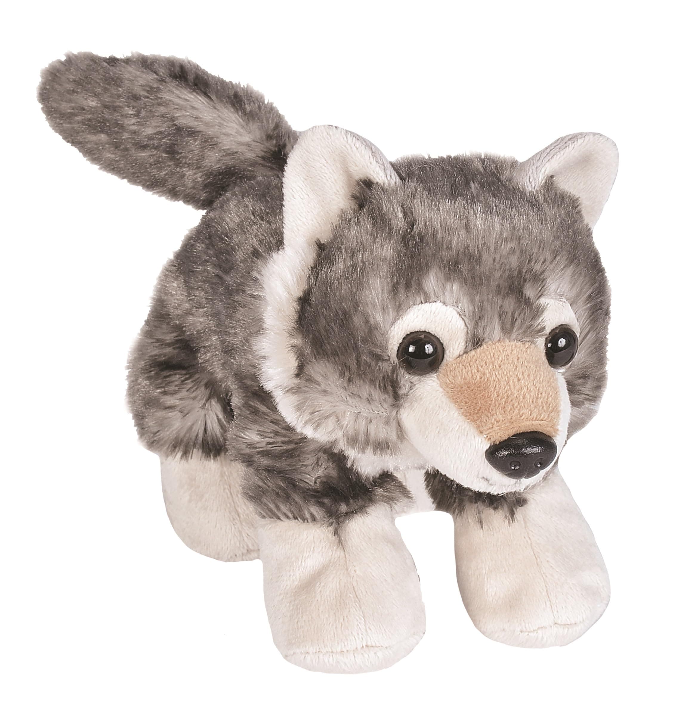 Wolf Stuffed Animal, Plush Toy, Gifts for Kids, Hug'Ems 7 Inches