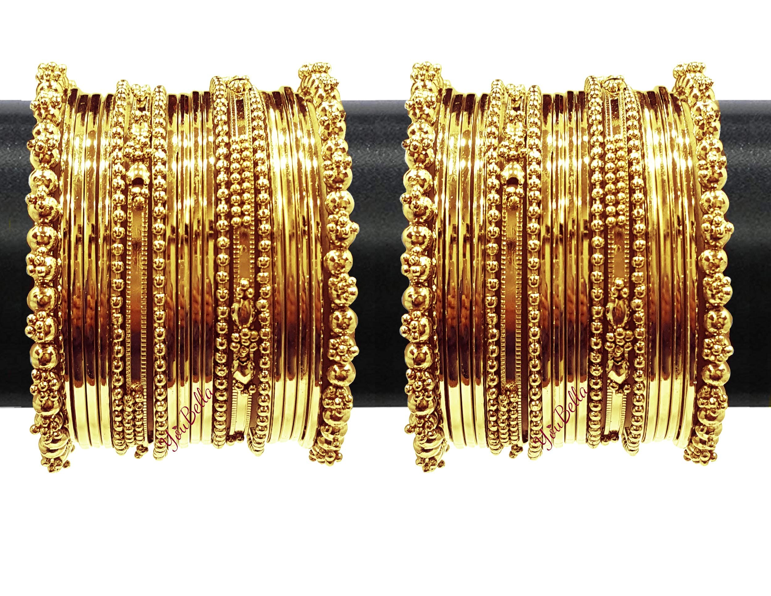 Jewellery Traditional Gold Plated Bracelet Bangles Set for Girls and Women