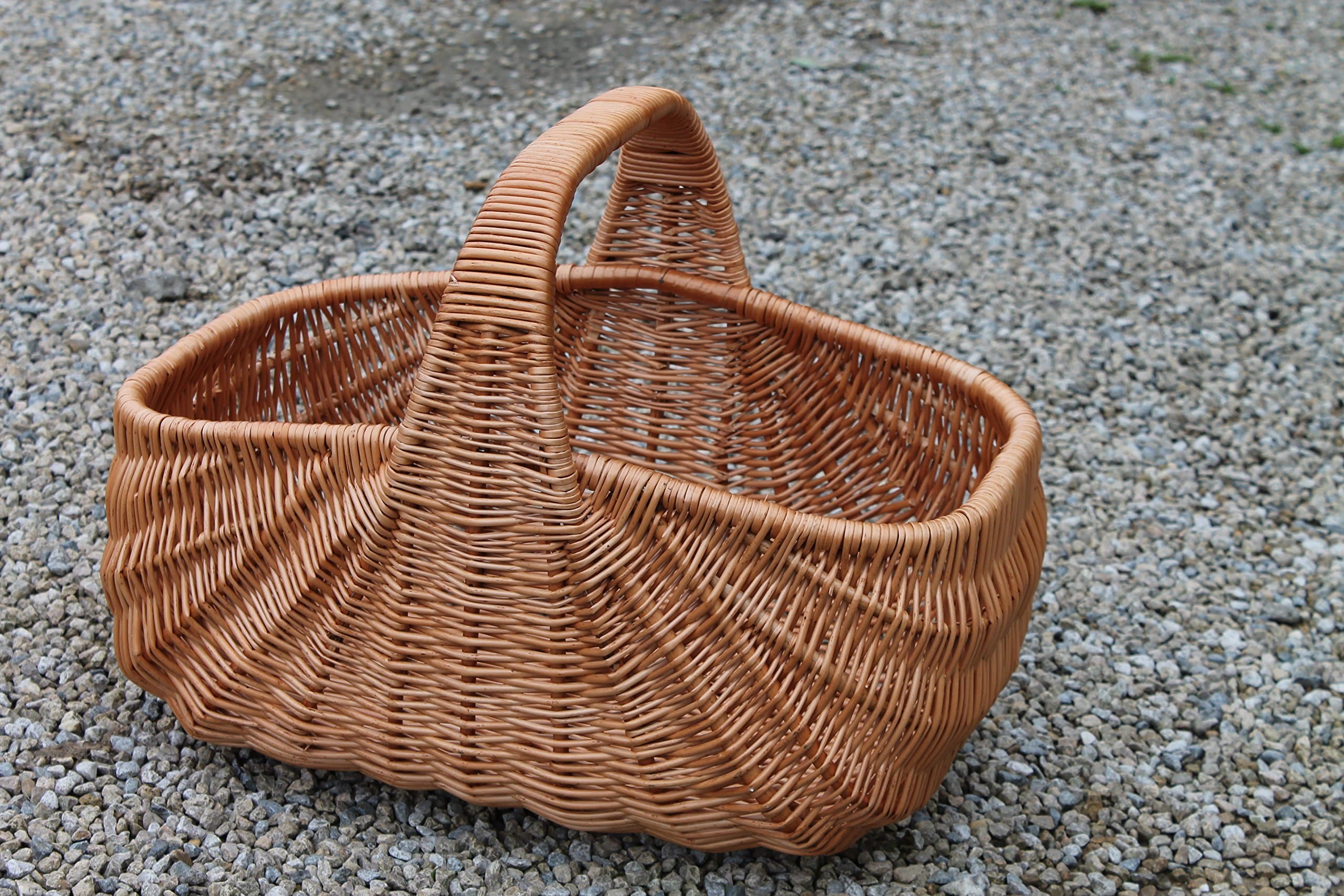 Burkhardt Korbwaren Shopping basket made of willow, extra stable.