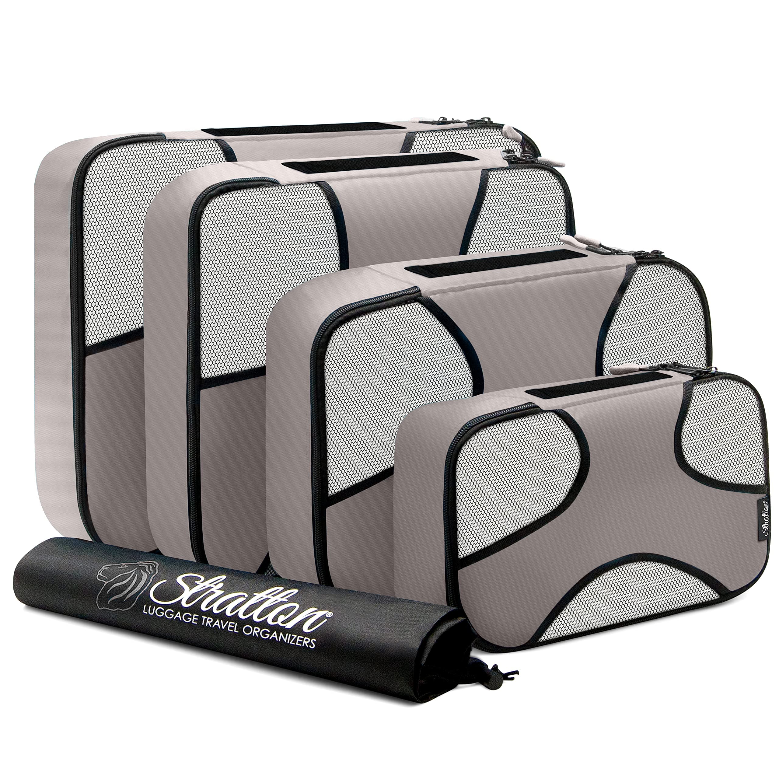 Stratton5 Set Packing Cubes, Travel Luggage Organizers with Laundry Bag