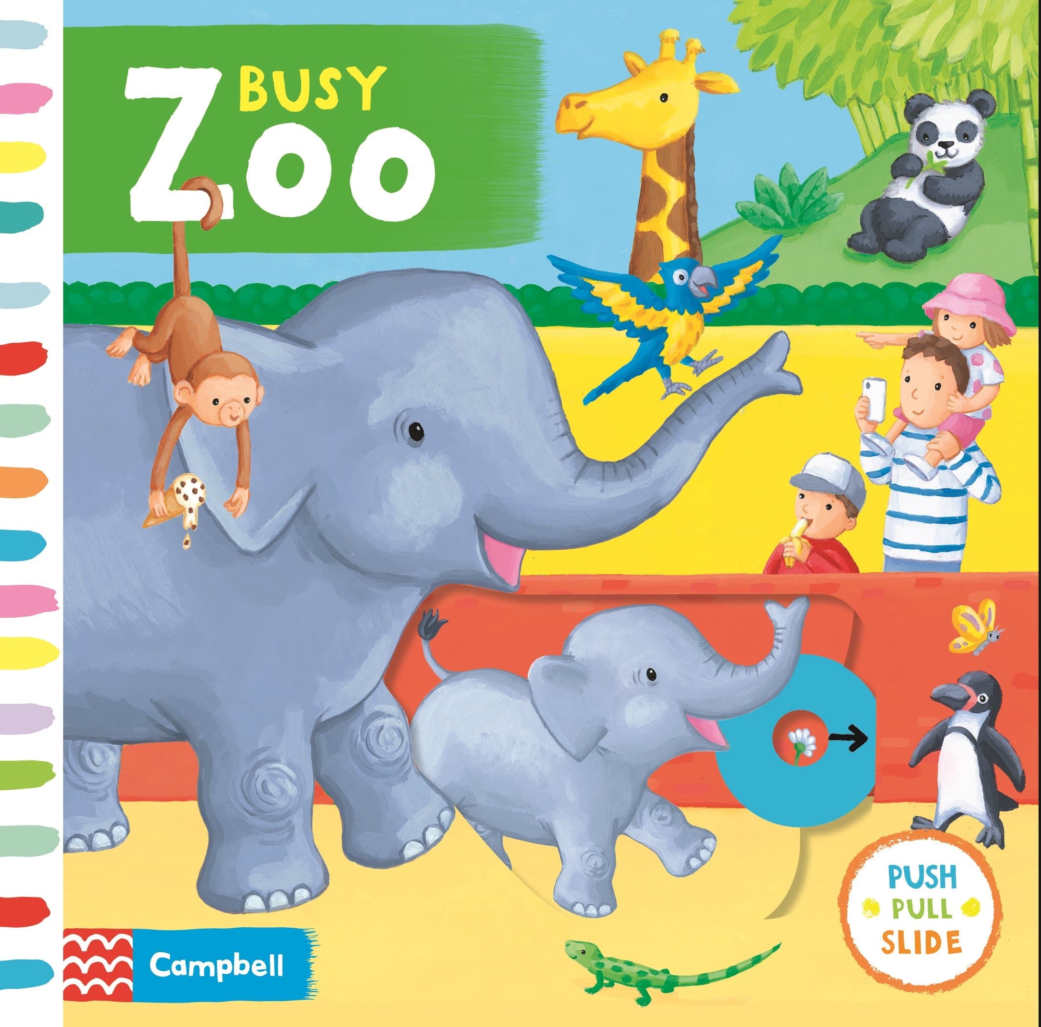 Busy Zoo: A Push, Pull, Slide Book (Campbell Busy Books, 14)