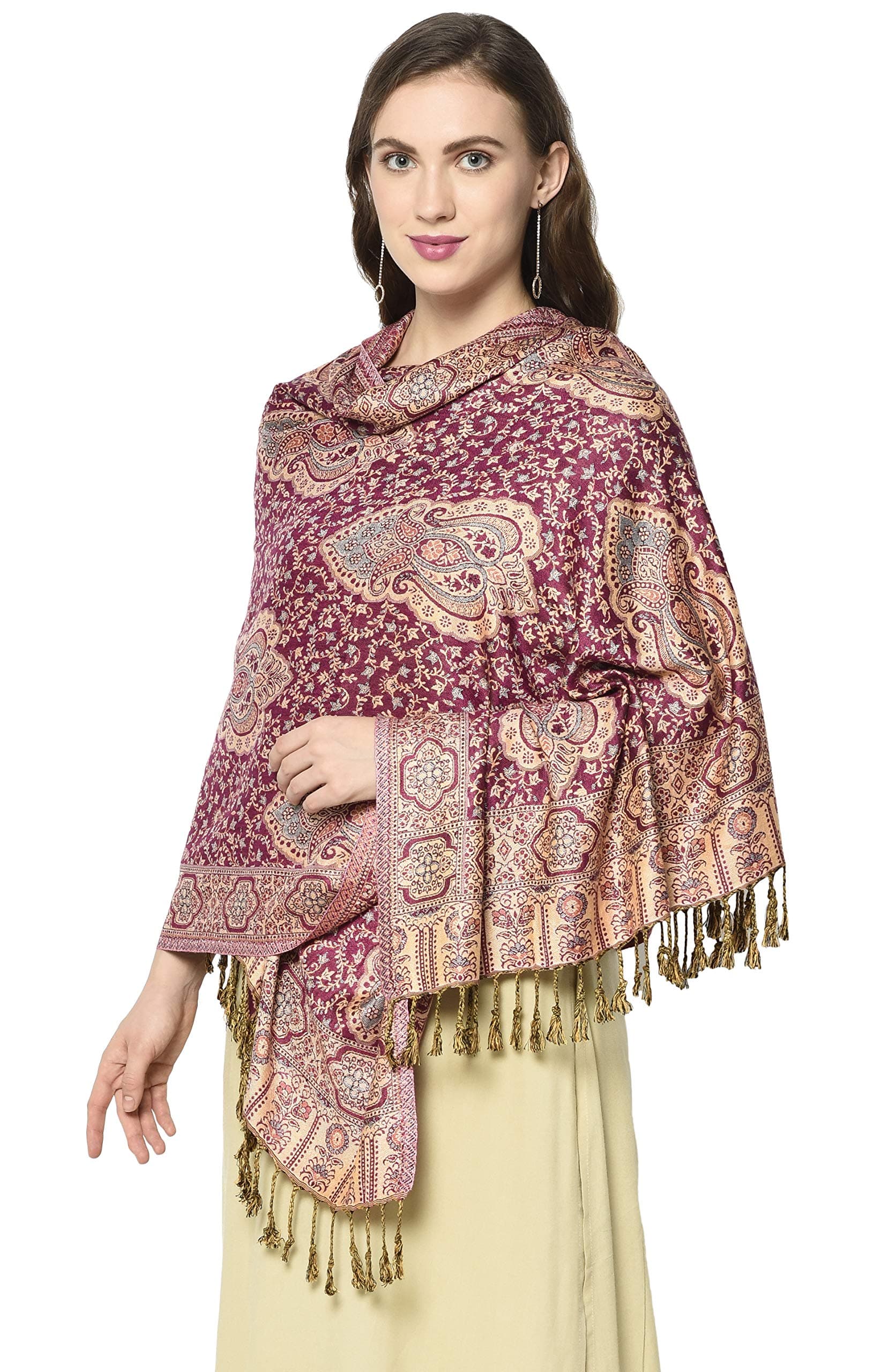 Weavers Villa100% Soft Viscose Women's Scarf, Stoles, Scarves