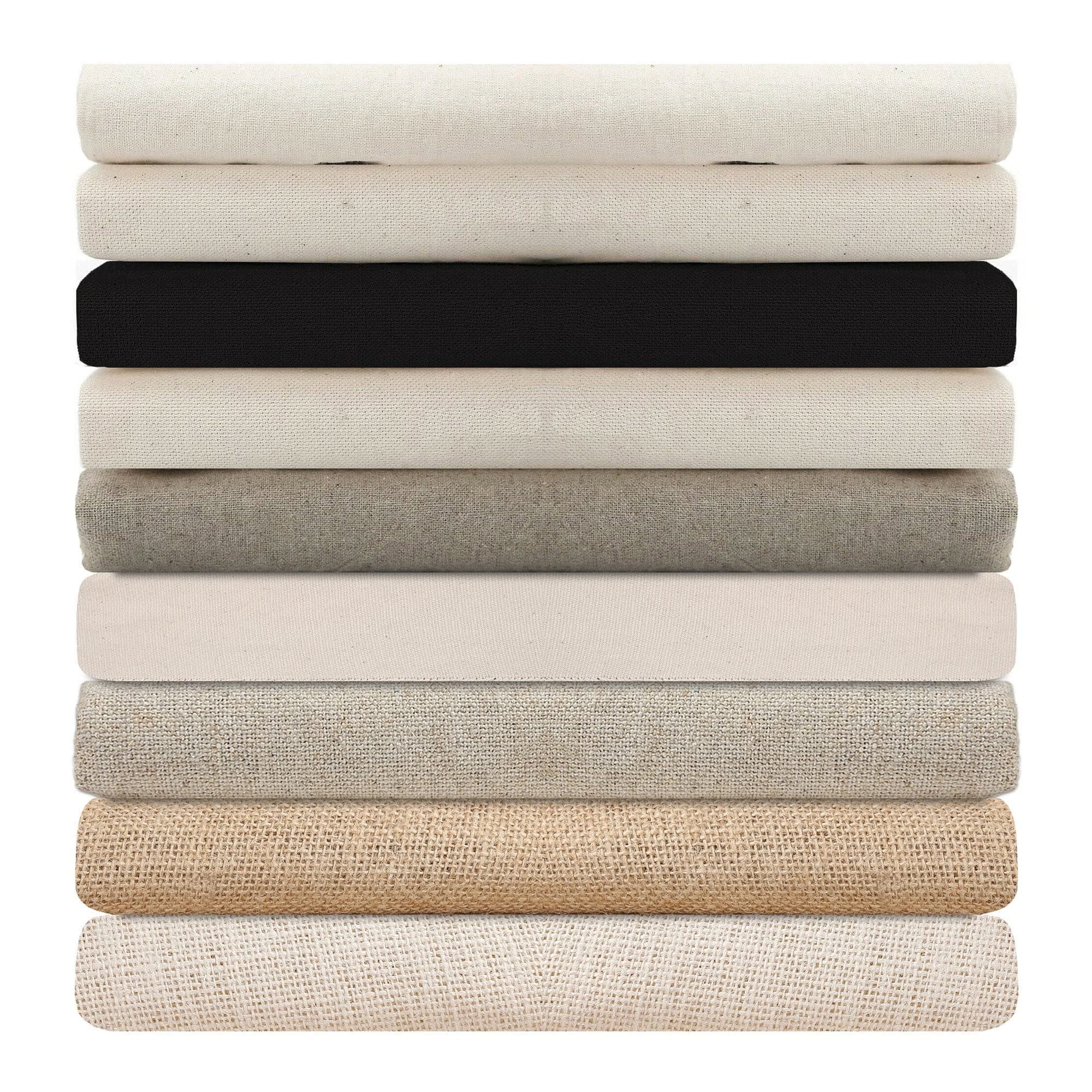 100% Natural Cotton Canvas Medium Weight Fabric for Craft,Paint,Patchwork,Apparel & Light Upholstery.Neotrims Unbleached & Eco-Friendly Vegan Material.Dyeable. Canvas, 20x20cm