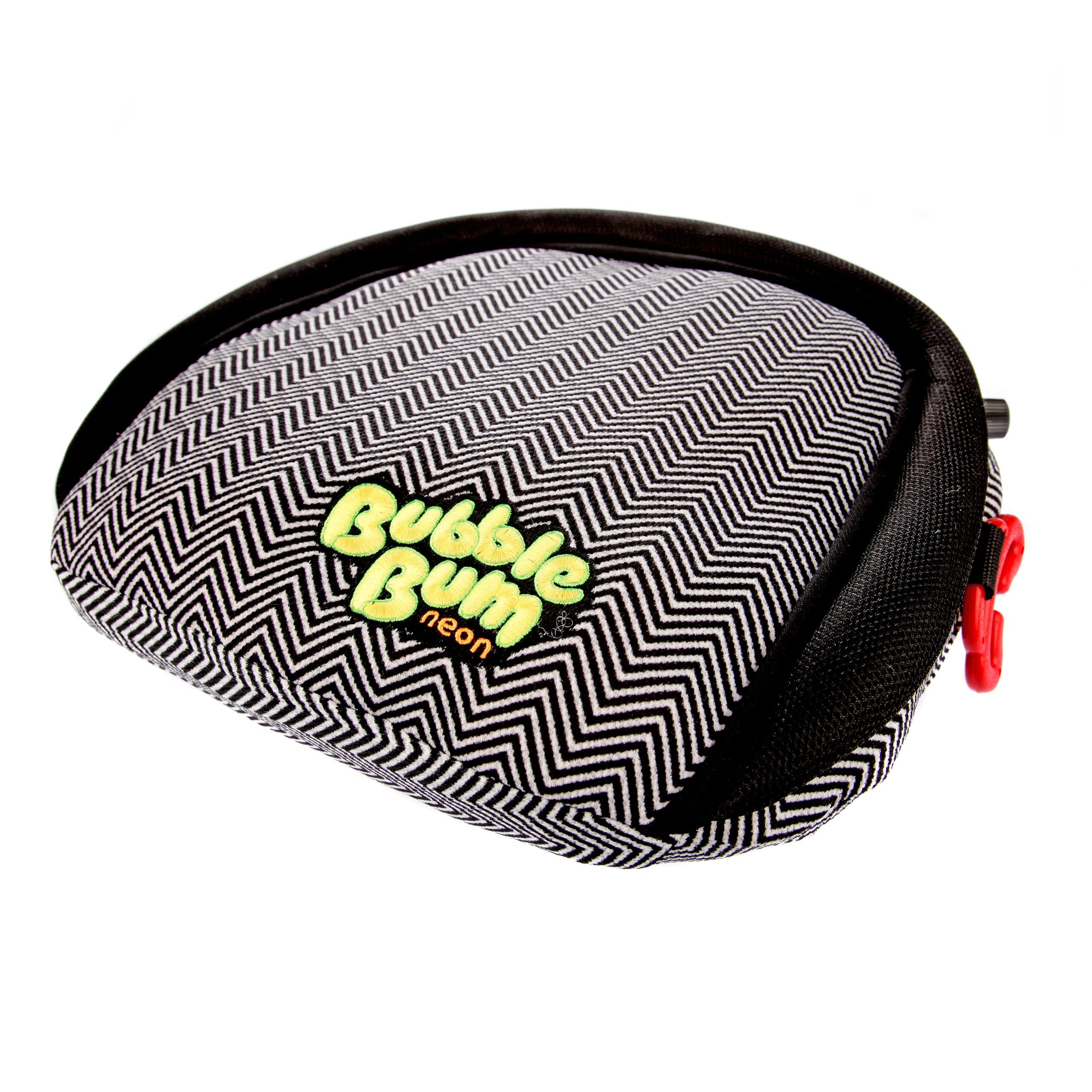Bubble Bum Inflatable Car Booster Seat, Chevron/Neon Yellow