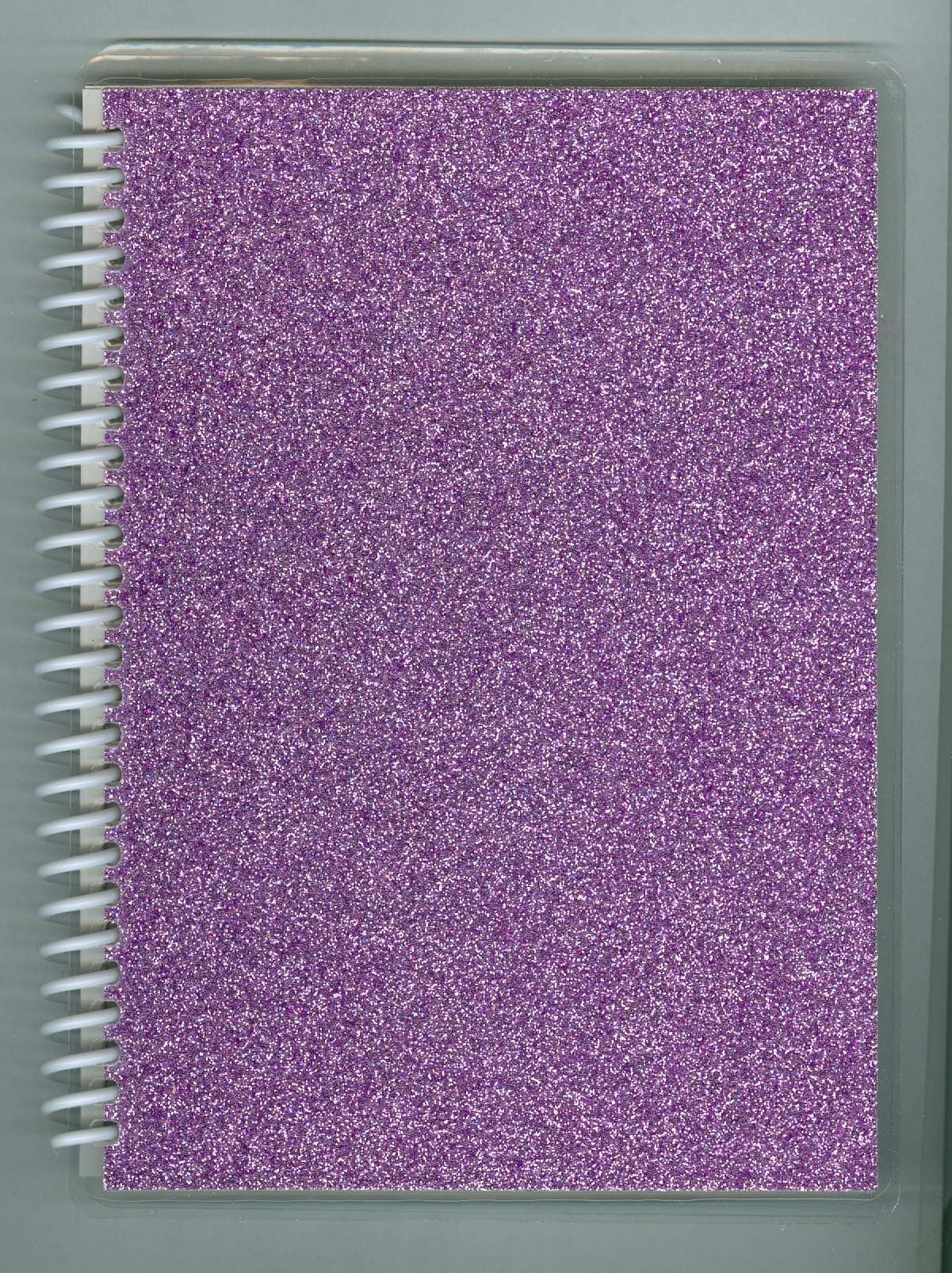 Sticker Collecting Album 5" x 7" Pastel Purple Sparkle Glitter, Re-usable, Won't harm Stickers. Made in USA.