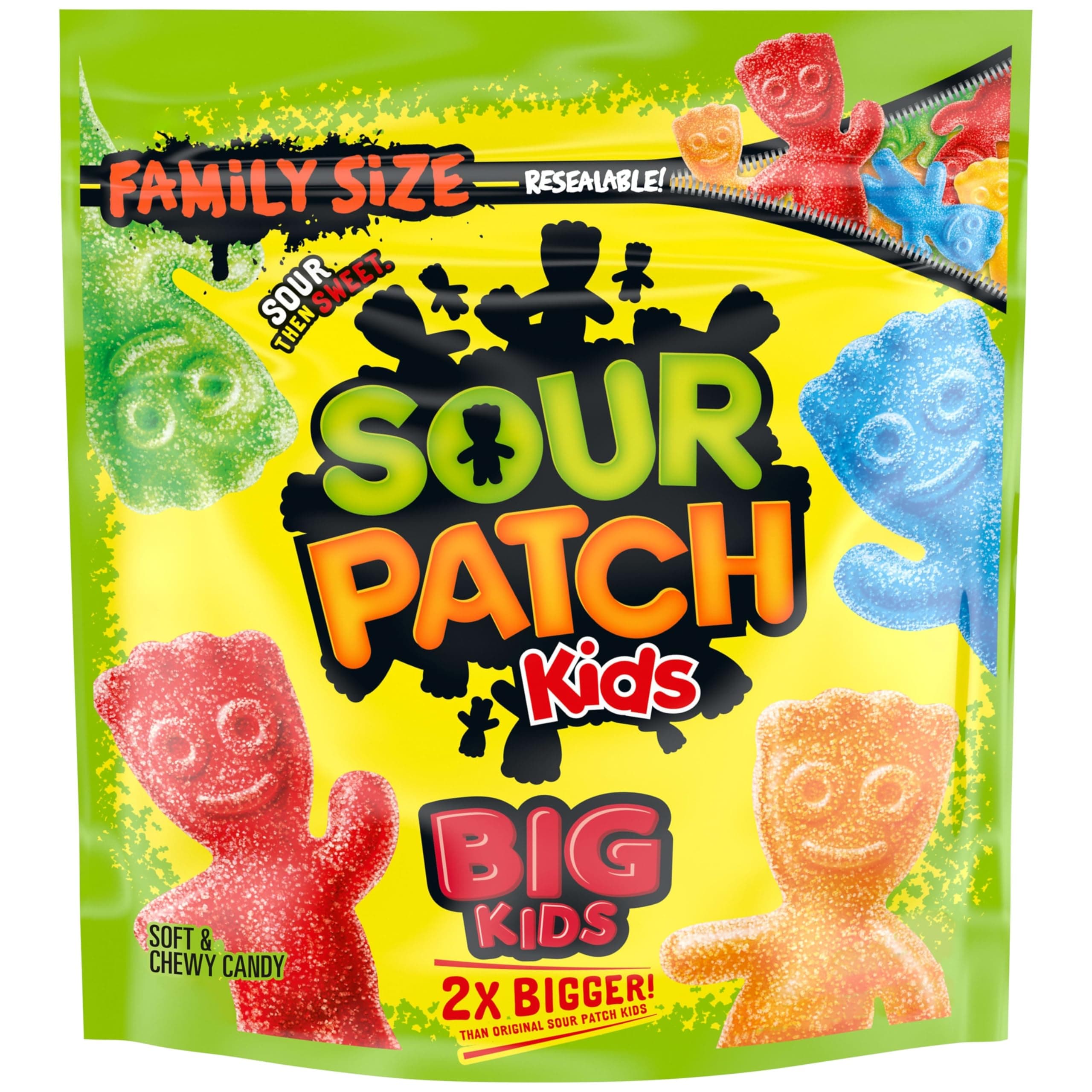 Big Kids Soft & Chewy Gummy Candy, Bulk Candy, Family Size, 1.7 lb