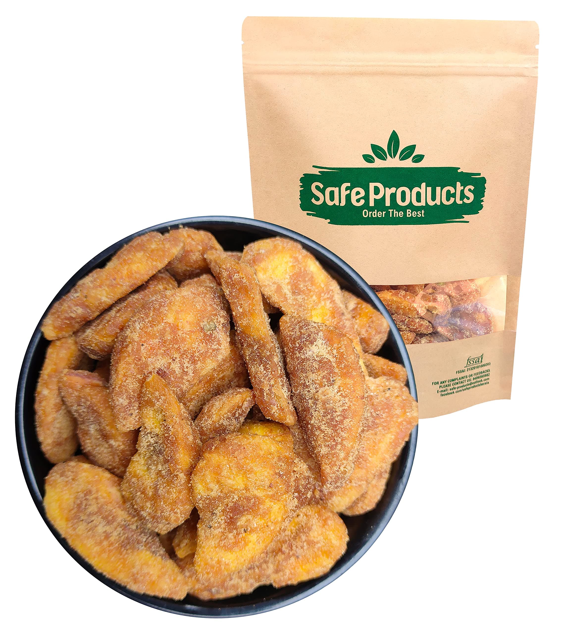 Safe Products Kerala Sharkkara varatti (500G)/Upperi/Jaggery Coated Banana Chips