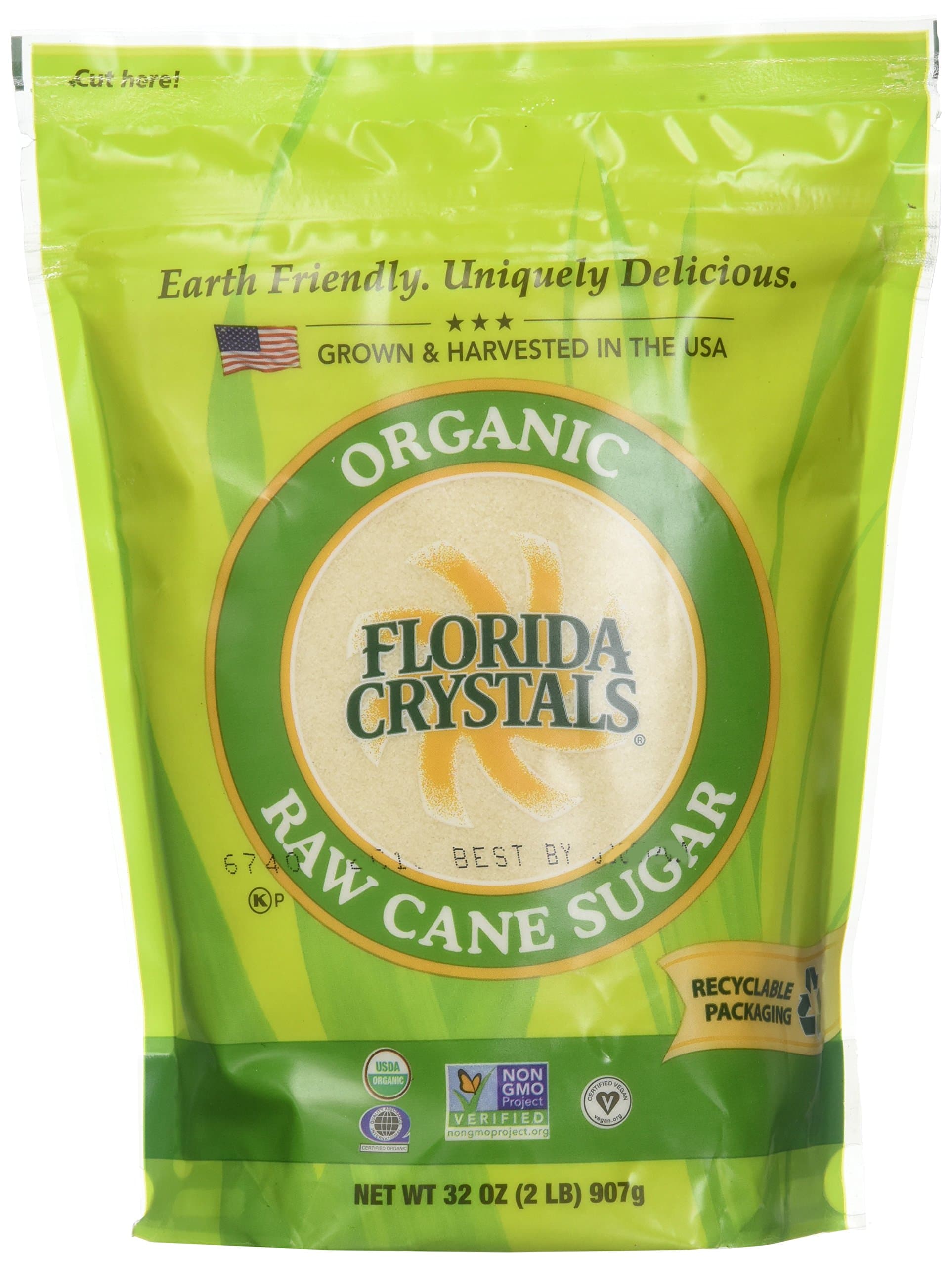 Florida Crystals Florida Crystals Sugar Cane Organic, 2 lbRegenerative Organic CertifiedUSDA OrganicRegenerative Organic CertifiedRegenerative Organic CertifiedRegenerative Organic Certified