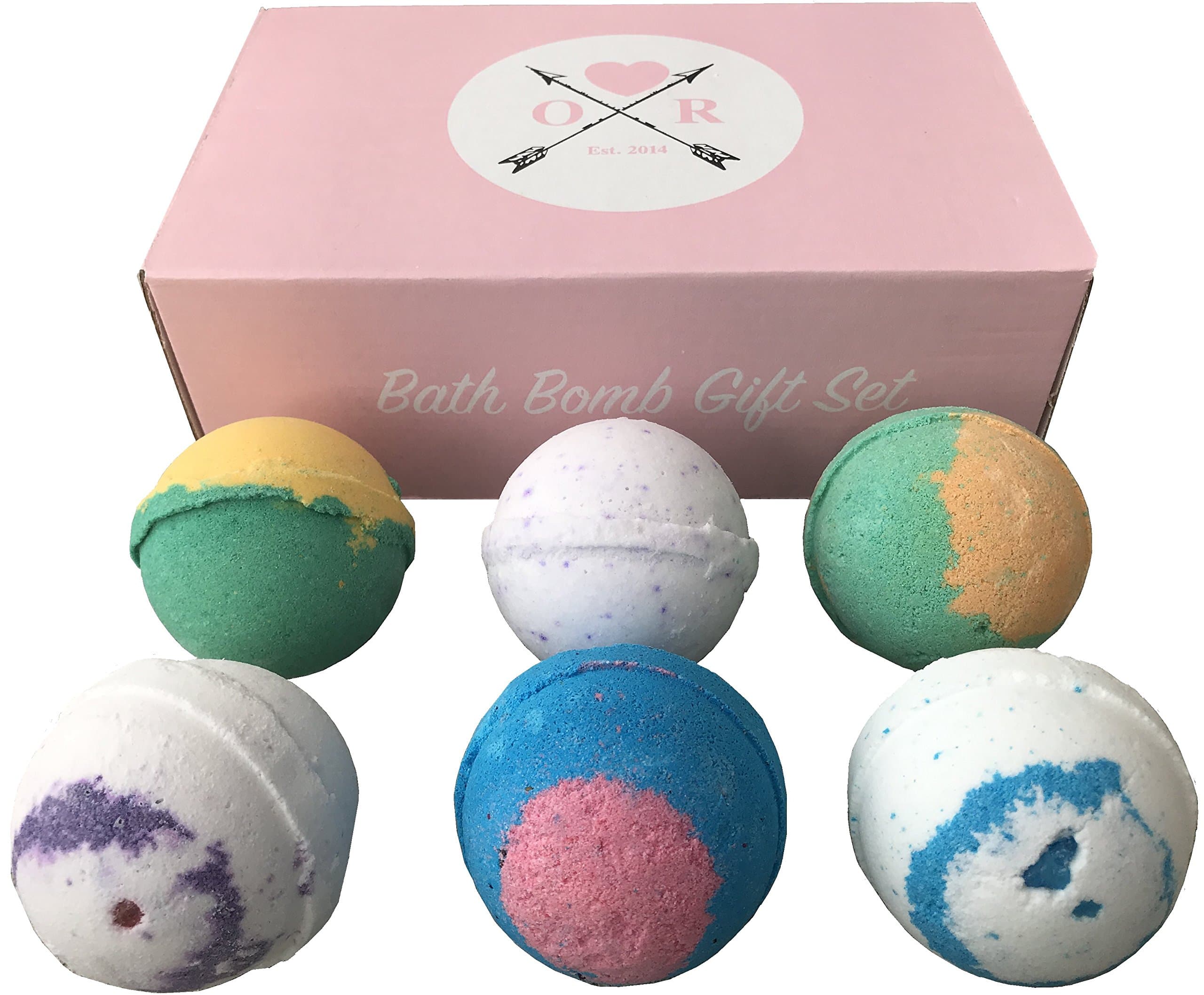 Oliver Rocket Bath Bomb Set, Extra Large 4.5 ounces per Bath Fizzy (Set of 6)