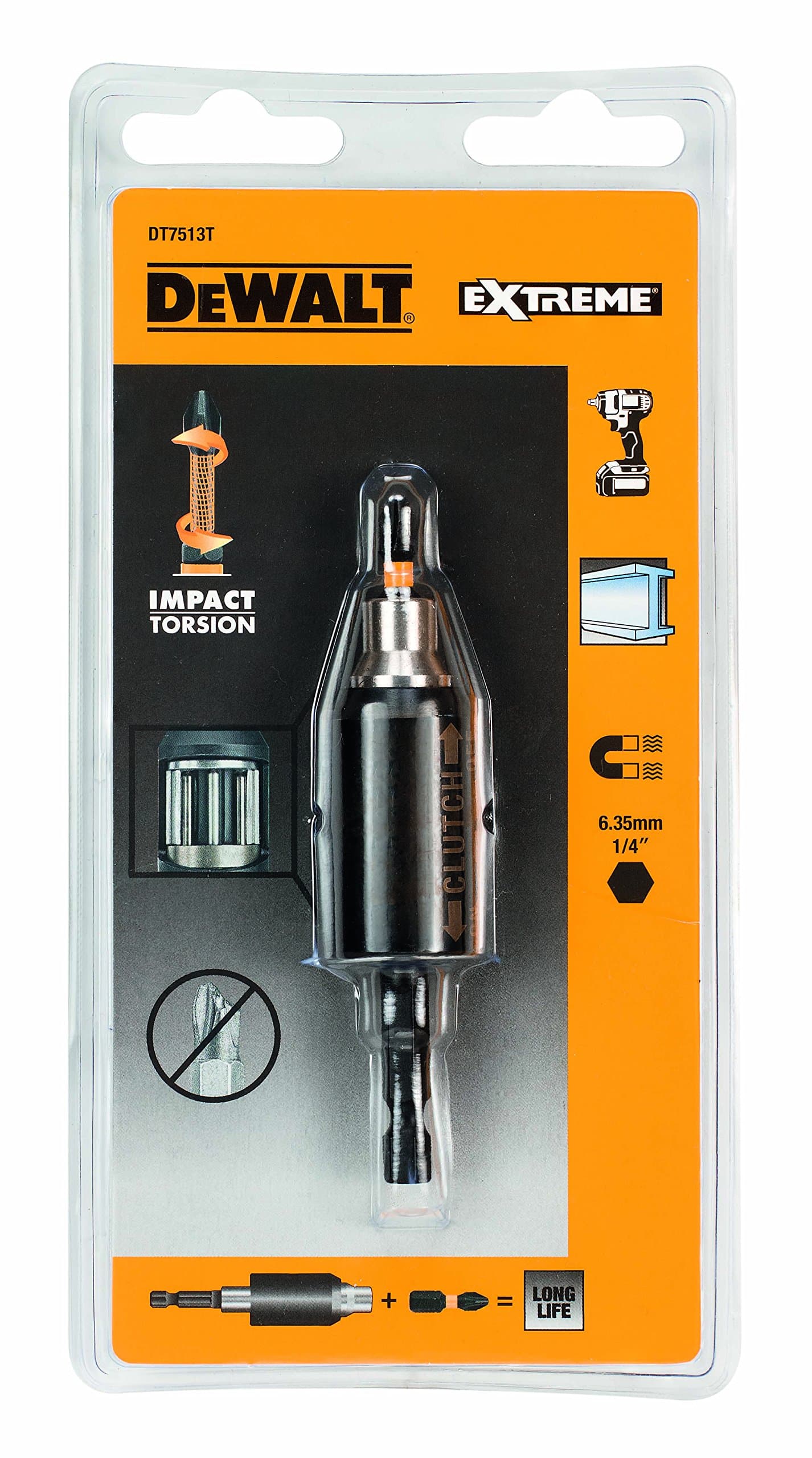 Dewalt DT7513T-QZ DT7513T-QZ-Embrague de Impacto con 1 xPH2 25mm