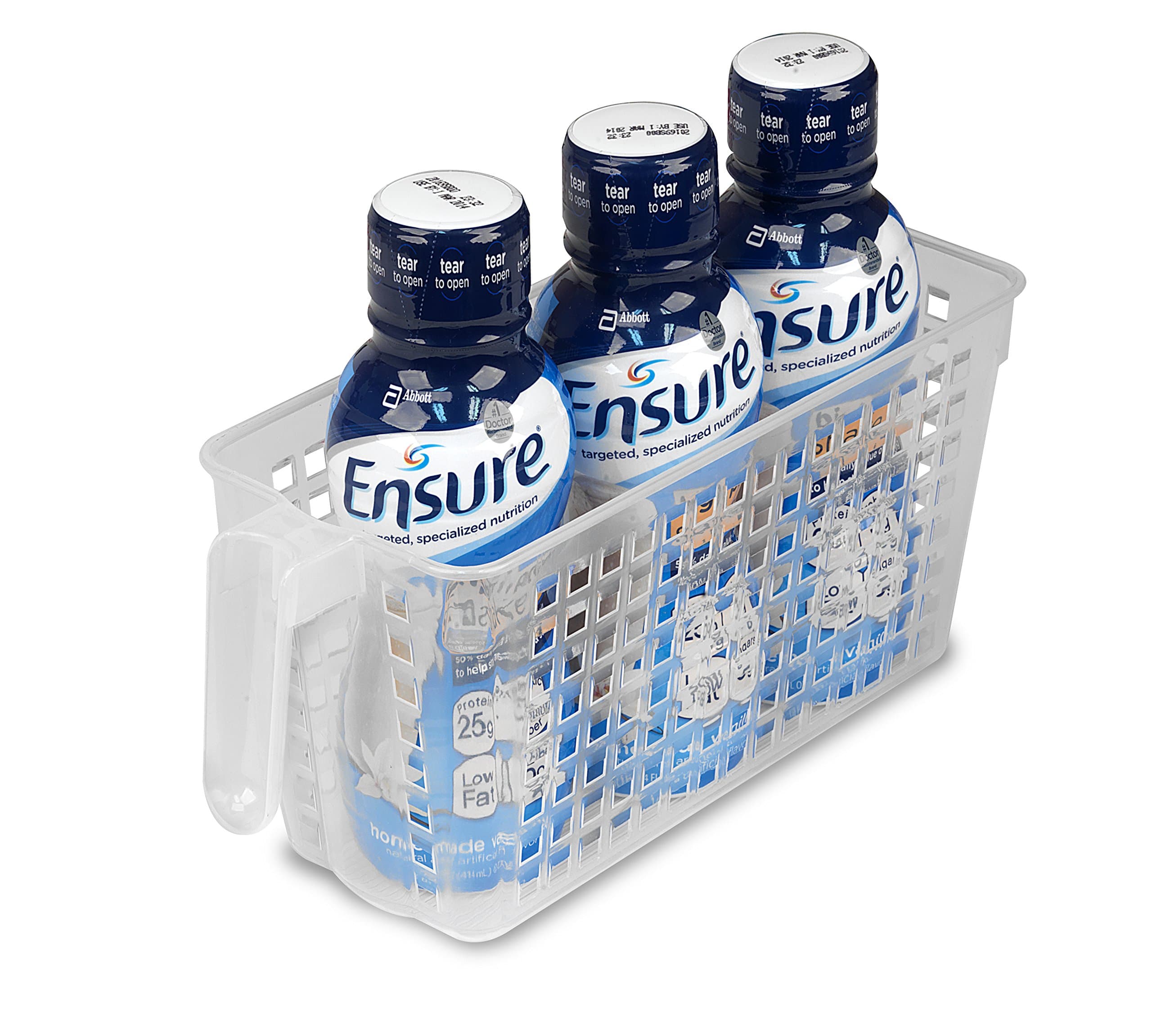 Perfect Pantry Polypropylene Handy Basket for Baby Food Jars, Mini, Clear