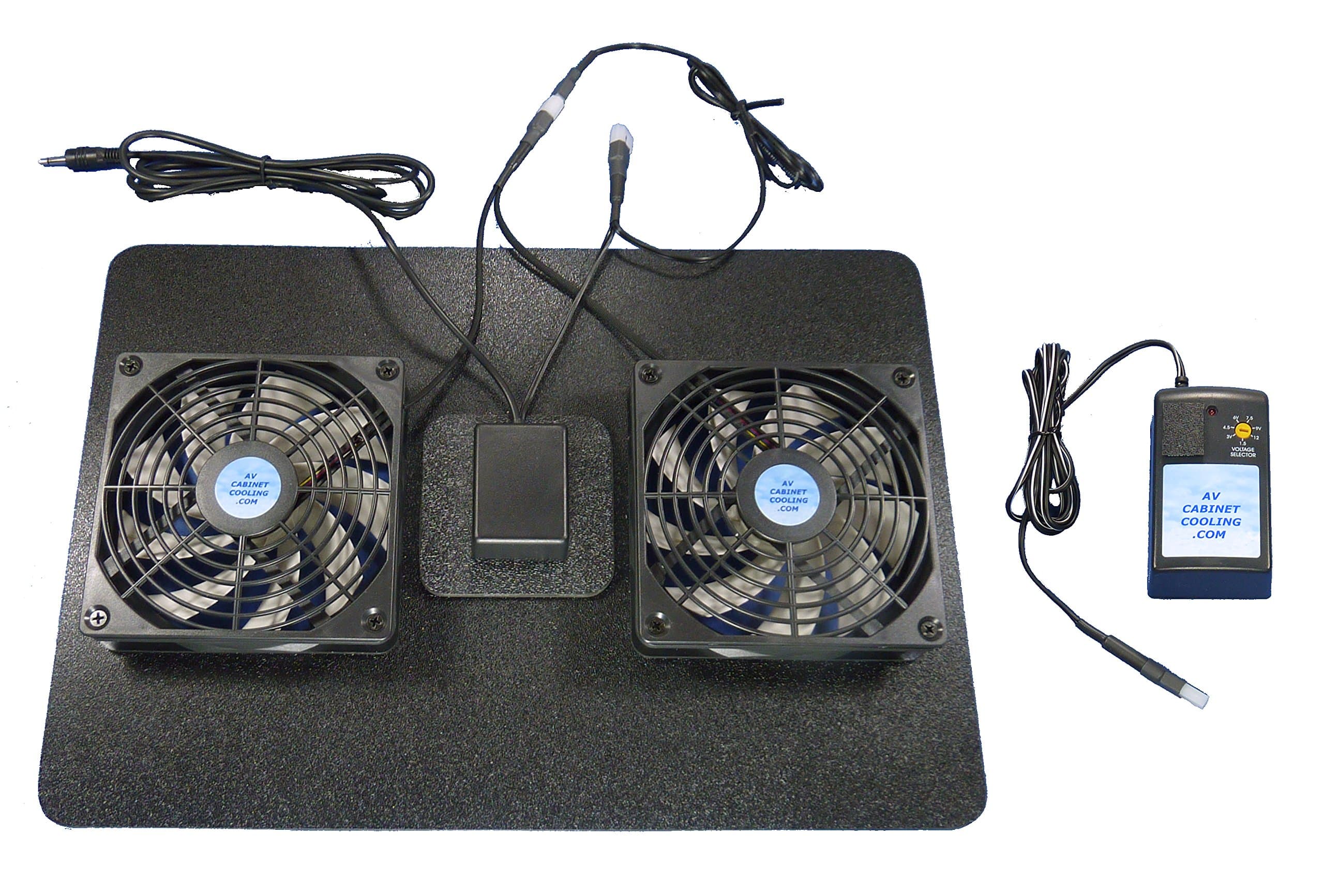Receiver Megabase 12 Volt Trigger-Controlled Cooling Fans (12v), with multispeed Control, for Home Theater