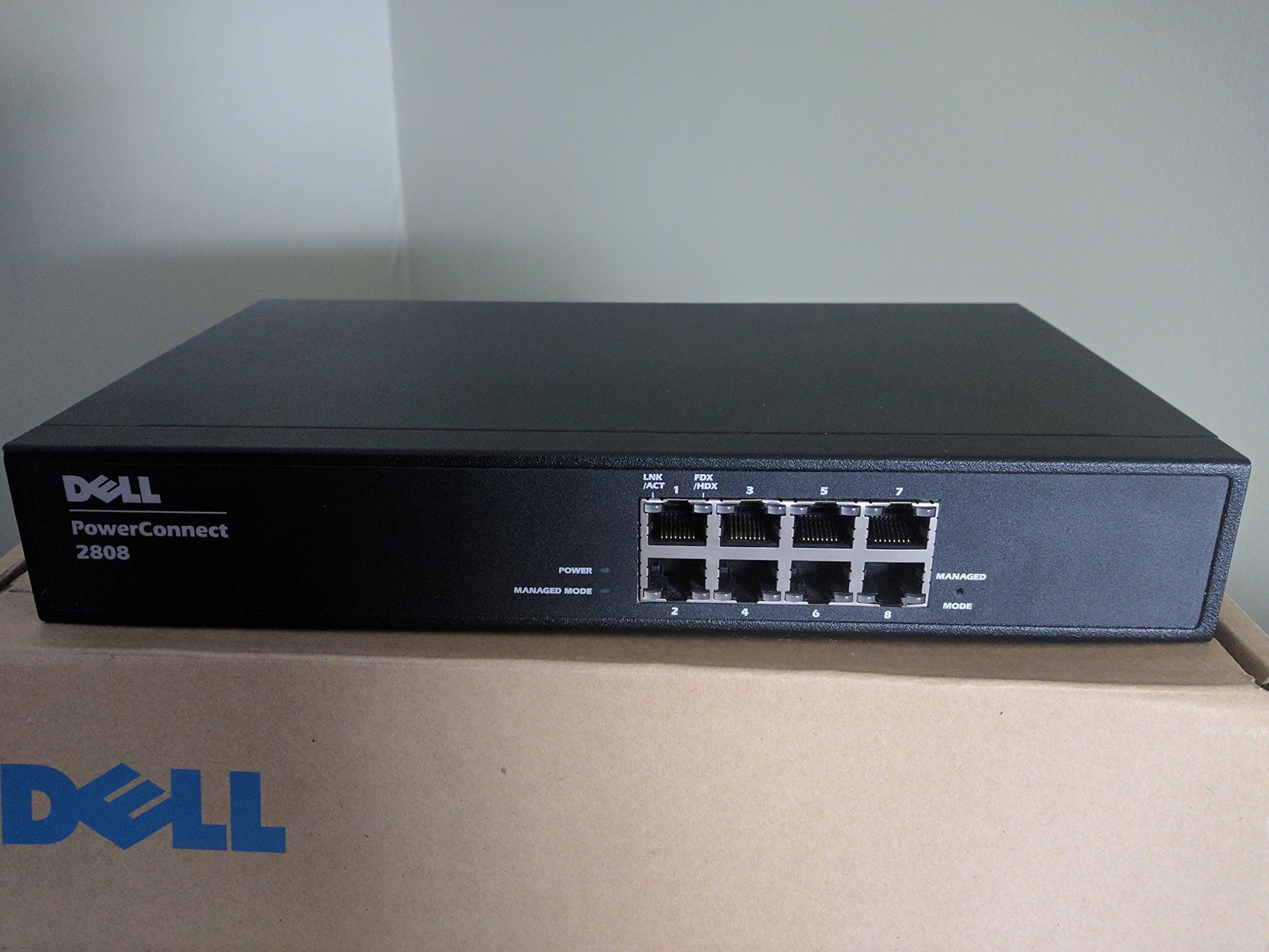 Dell PowerConnect 2808 - Switch - 8 Ports - Managed - Desktop, Rack-Mountable (469-4242)