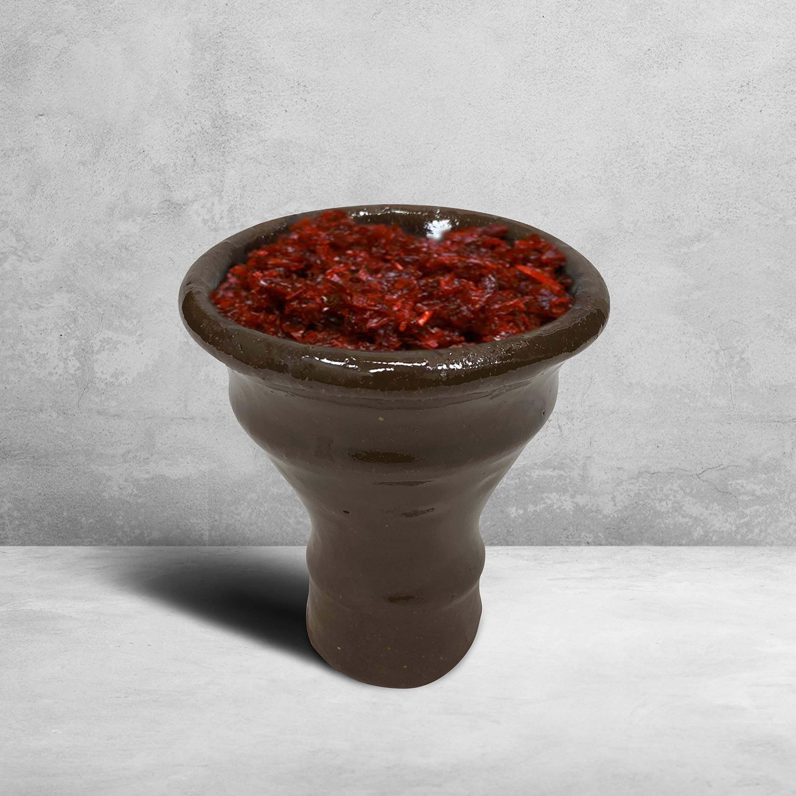 5 Hole Clay Shisha Bowl from Sunlight - Durable 100% Clay Head - Fitted Rubber Stopper to Eliminate Air Leaks - Widely Compatible and Reliable Egyptian Hookah Bowl - Strong Head