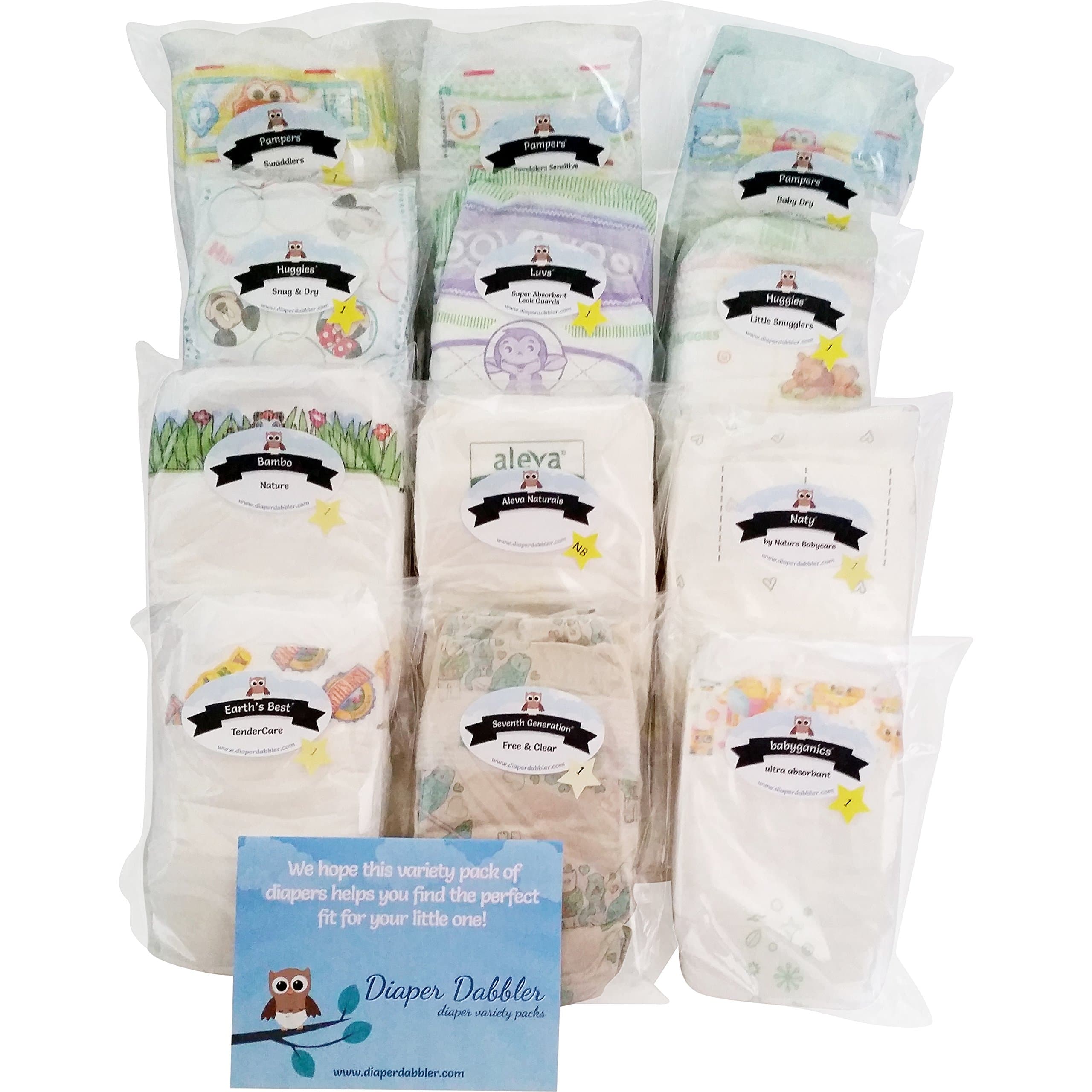 Mega Mom Diaper Variety Pack size 1 - Diaper Samples