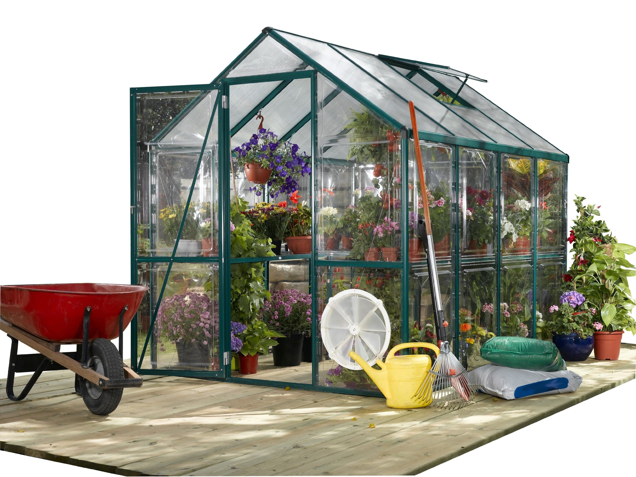 STC Easy Grow Greenhouse, Green Frame, 6 by 8-Feet