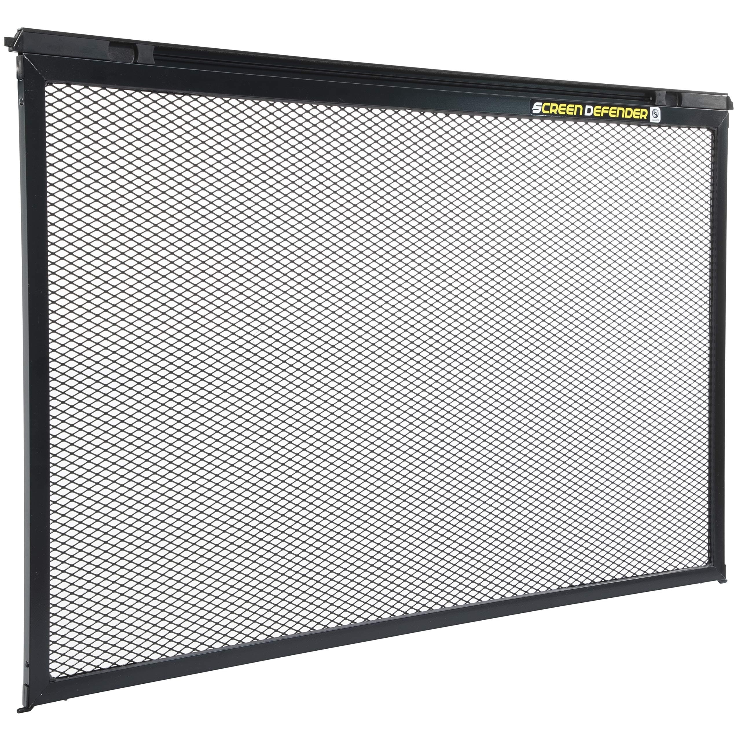 859794 Screen Defender RV Entry Door Aluminum Screen Protector, 30-inch, Black